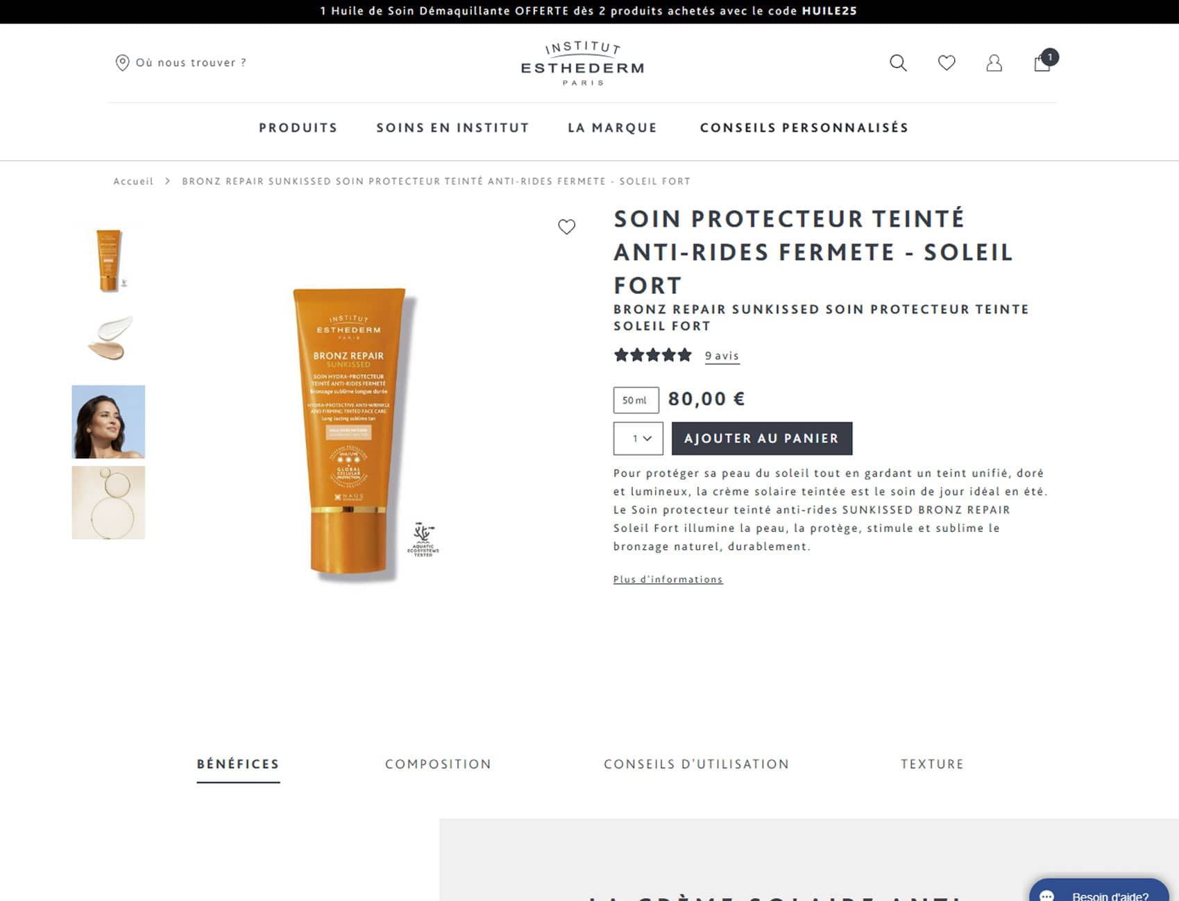 Esthederm : Fiche produit